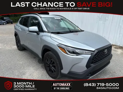 Silver 2022 Toyota Corolla Cross LE for sale in Summerville, SC