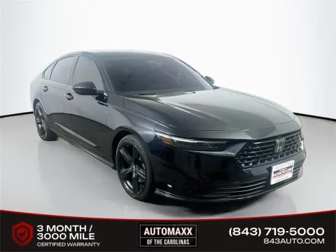 Black 2023 Honda Accord Hybrid Sport-L for sale in Summerville, SC