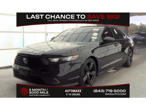 Black 2023 Honda Accord Hybrid Sport-L for sale in Summerville, SC