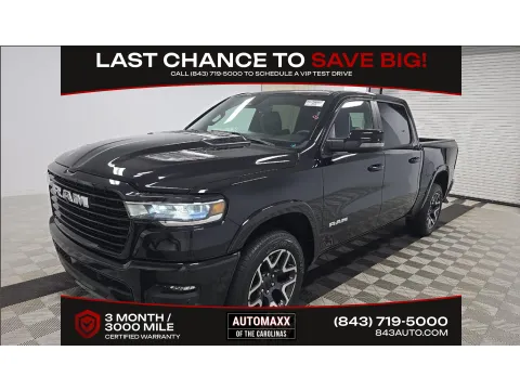 Black 2025 Ram 1500 Laramie for sale in Summerville, SC