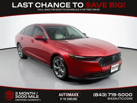 Red 2024 Honda Accord EX for sale in Summerville, SC