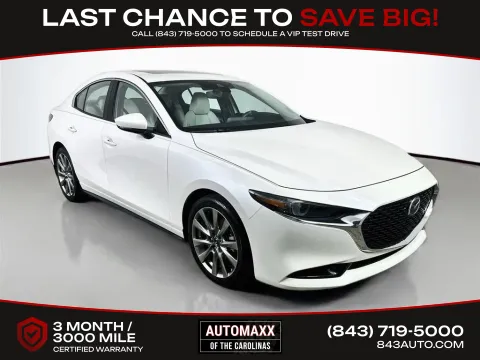 White 2021 Mazda Mazda3 Premium for sale in Summerville, SC