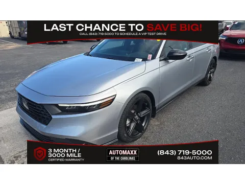 Silver 2024 Honda Accord Hybrid Sport-L for sale in Summerville, SC