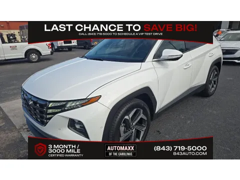 White 2023 Hyundai Tucson Limited for sale in Summerville, SC