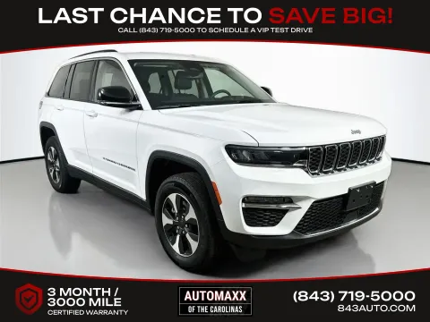 White 2023 Jeep Grand Cherokee 4xe for sale in Summerville, SC