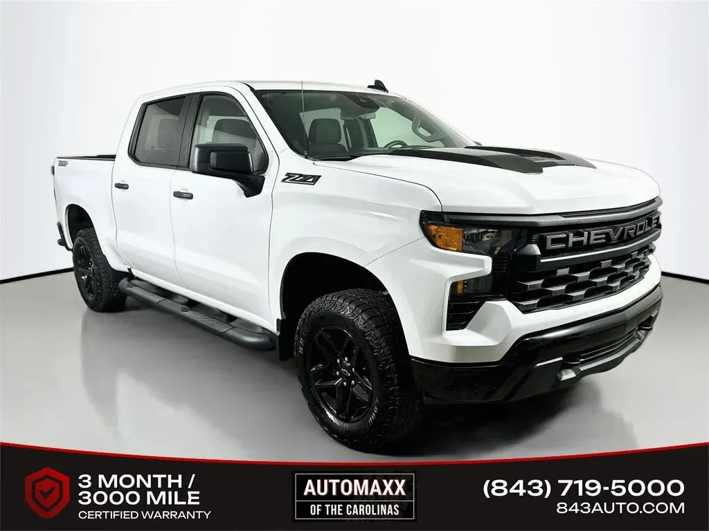 White 2025 Chevrolet Silverado 1500 Custom Trail Boss for sale in Summerville, SC