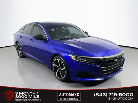 Blue 2021 Honda Accord Sport for sale in Summerville, SC