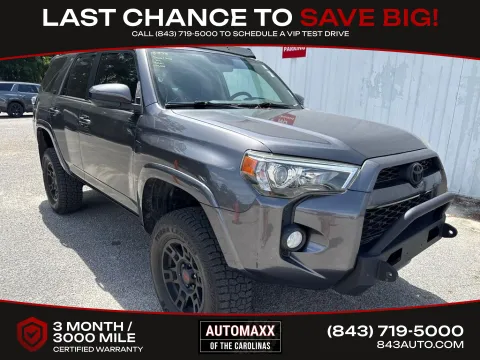 Gray 2019 Toyota 4Runner SR5 for sale in Summerville, SC
