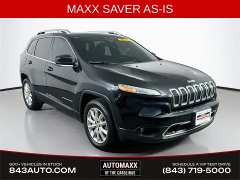 Black 2016 Jeep Cherokee Limited for sale in Summerville, SC