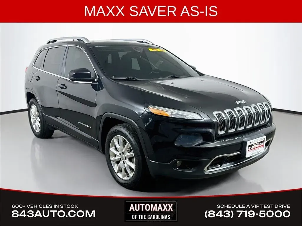 Black 2016 Jeep Cherokee Limited for sale in Summerville, SC