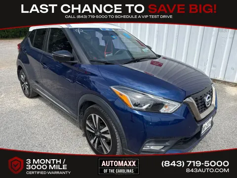 Blue 2019 Nissan Kicks SR for sale in Summerville, SC