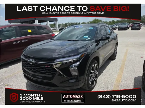 Black 2026 Chevrolet Trax 2RS for sale in Summerville, SC