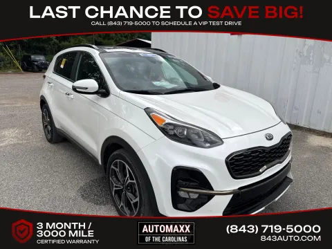 White 2022 Kia Sportage SX for sale in Summerville, SC
