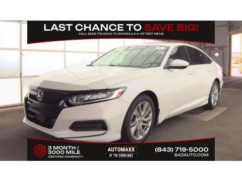 White 2019 Honda Accord LX for sale in Summerville, SC
