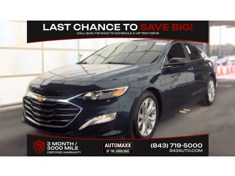 Blue 2020 Chevrolet Malibu LT for sale in Summerville, SC