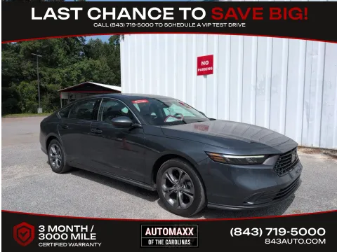 Gray 2024 Honda Accord EX for sale in Summerville, SC