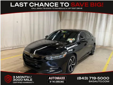 Black 2020 Honda Accord Sport for sale in Summerville, SC