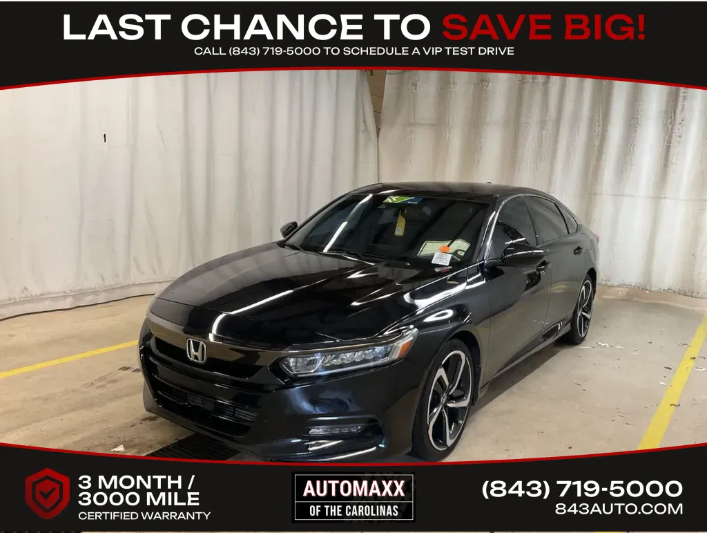 Black 2020 Honda Accord Sport for sale in Summerville, SC