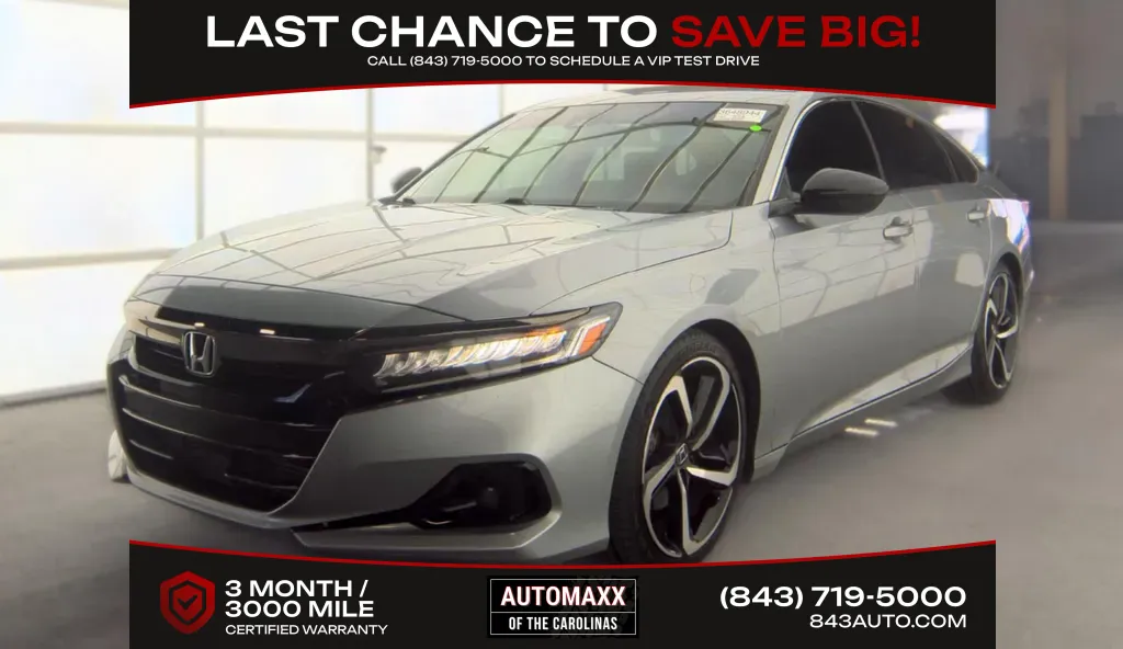 Silver 2022 Honda Accord Sport Special Edition for sale in Summerville, SC