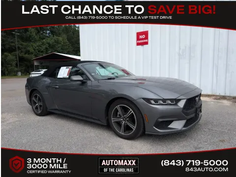 Gray 2024 Ford Mustang EcoBoost Premium for sale in Summerville, SC