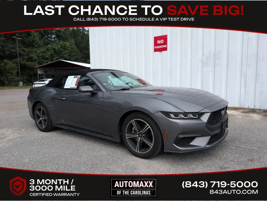 Gray 2024 Ford Mustang EcoBoost Premium for sale in Summerville, SC