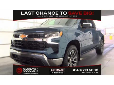 Blue 2024 Chevrolet Silverado 1500 LT for sale in Summerville, SC
