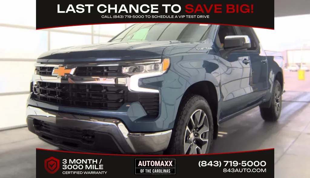 Blue 2024 Chevrolet Silverado 1500 LT for sale in Summerville, SC