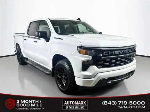 White 2026 Chevrolet Silverado 1500 Custom for sale in Summerville, SC
