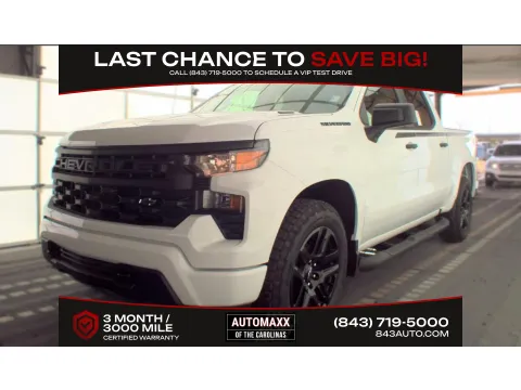 White 2026 Chevrolet Silverado 1500 Custom for sale in Summerville, SC