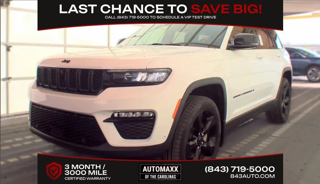 White 2023 Jeep Grand Cherokee Limited for sale in Summerville, SC
