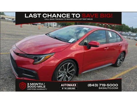 Red 2020 Toyota Corolla SE for sale in Summerville, SC