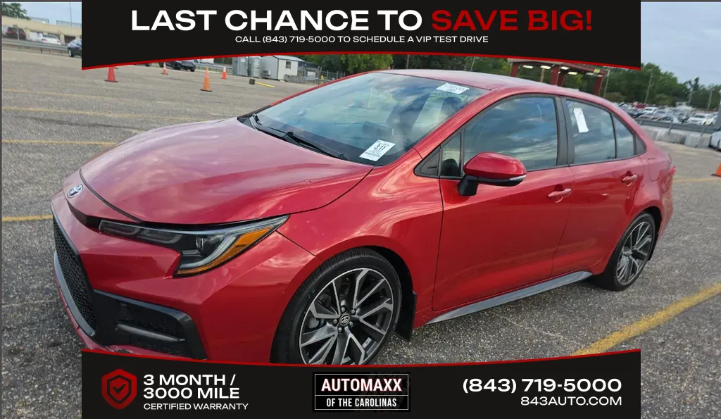 Red 2020 Toyota Corolla SE for sale in Summerville, SC