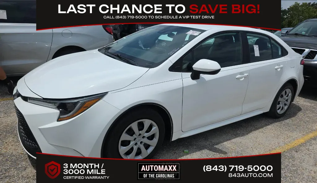 White 2021 Toyota Corolla LE for sale in Summerville, SC