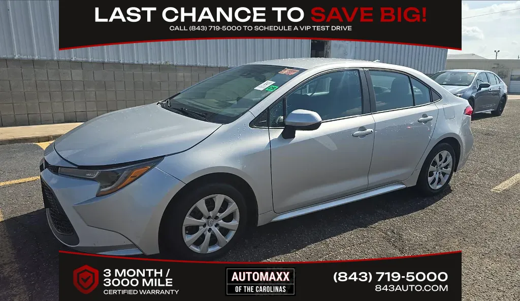 Silver 2022 Toyota Corolla LE for sale in Summerville, SC