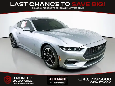 Silver 2024 Ford Mustang EcoBoost for sale in Summerville, SC