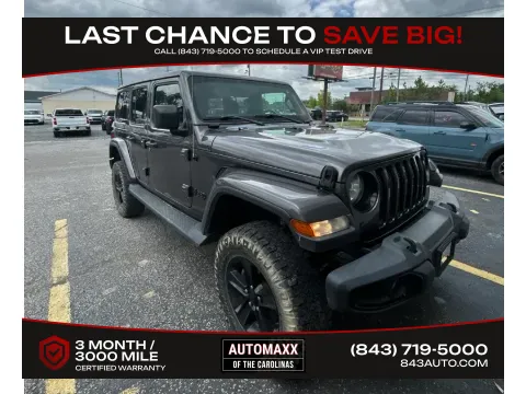 Unknown 2021 Jeep Wrangler Unlimited Sahara Altitude for sale in Summerville, SC