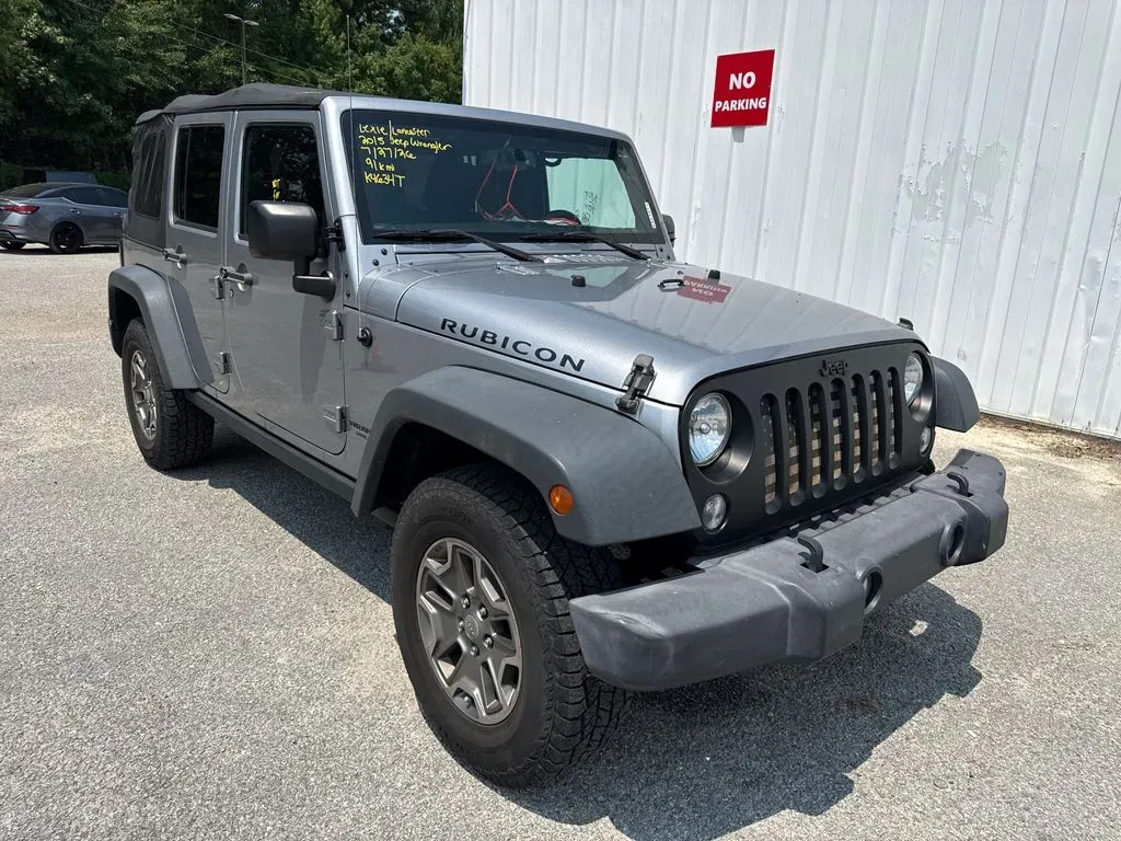 Silver 2015 Jeep Wrangler Unlimited Rubicon for sale in Summerville, SC