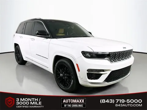 White 2022 Jeep Grand Cherokee Summit 4xe for sale in Summerville, SC