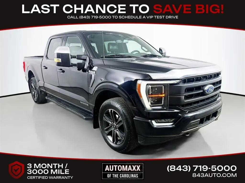Black 2021 Ford F-150 SUPERCREW for sale in Summerville, SC
