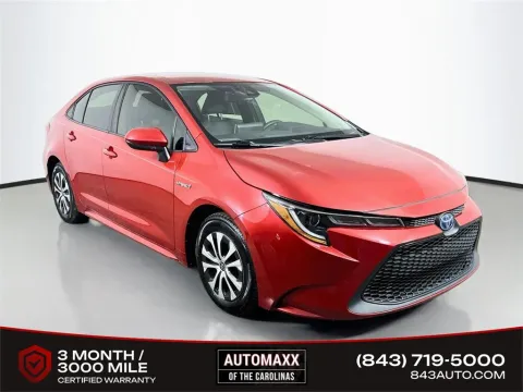 Red 2021 Toyota Corolla Hybrid LE for sale in Summerville, SC