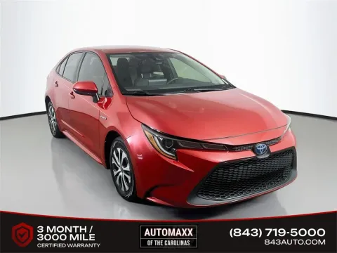 Red 2021 Toyota Corolla Hybrid LE for sale in Summerville, SC