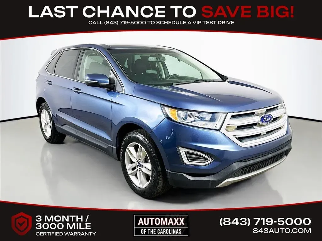 Blue 2018 Ford Edge SEL for sale in Summerville, SC