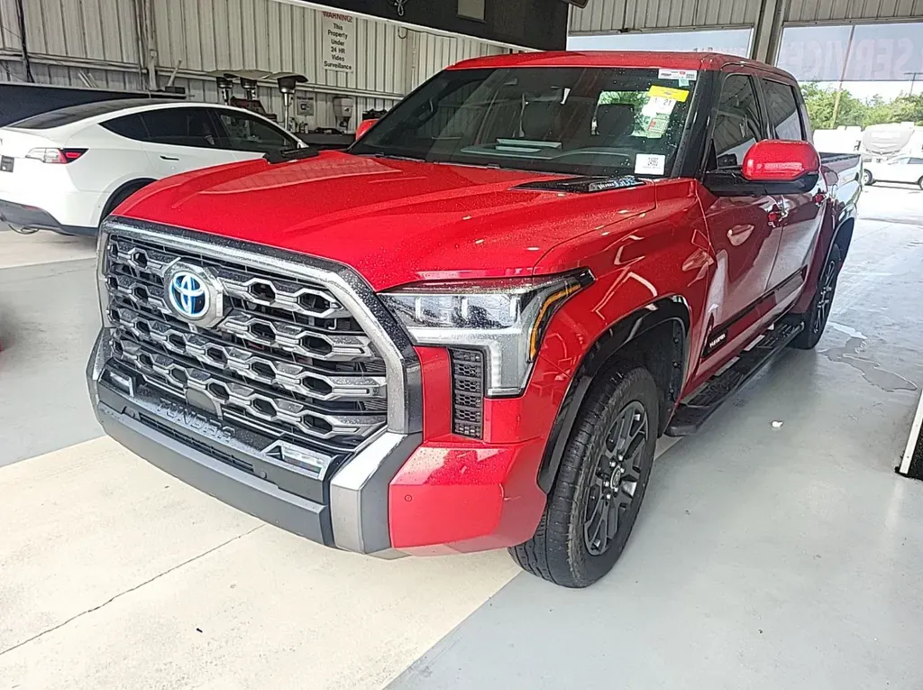 Red 2023 Toyota Tundra Hybrid Platinum for sale in Summerville, SC