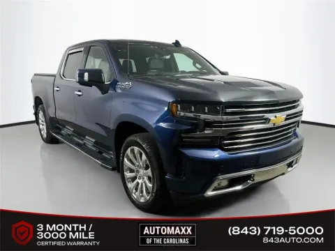 Blue 2020 Chevrolet Silverado 1500 High Country for sale in Summerville, SC
