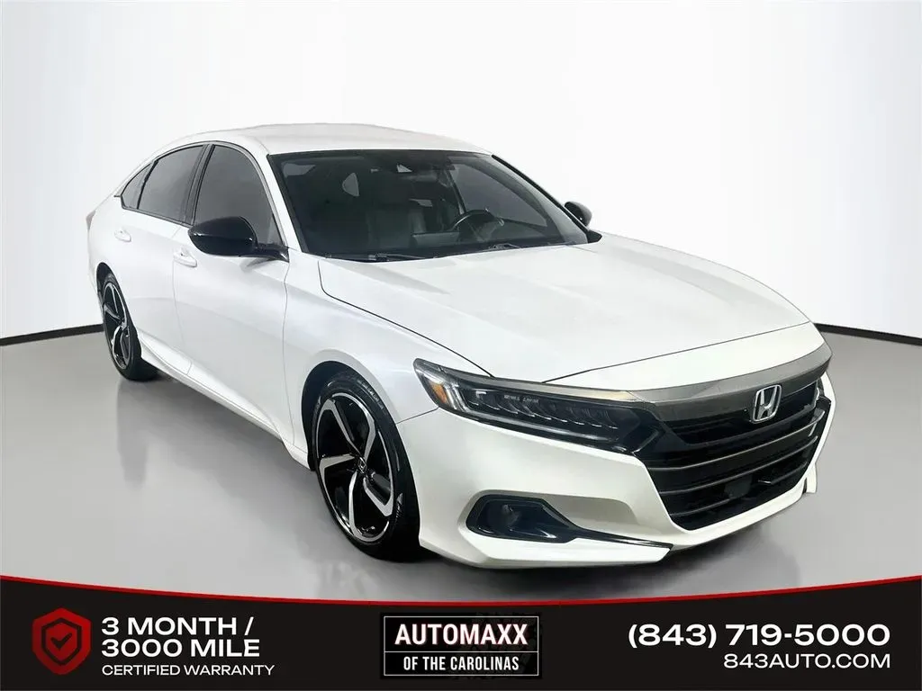 White 2021 Honda Accord Sport for sale in Summerville, SC