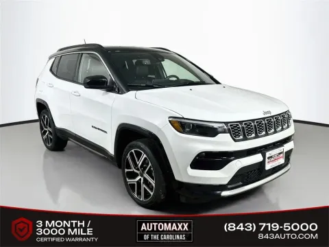 White 2025 Jeep Compass Limited for sale in Summerville, SC