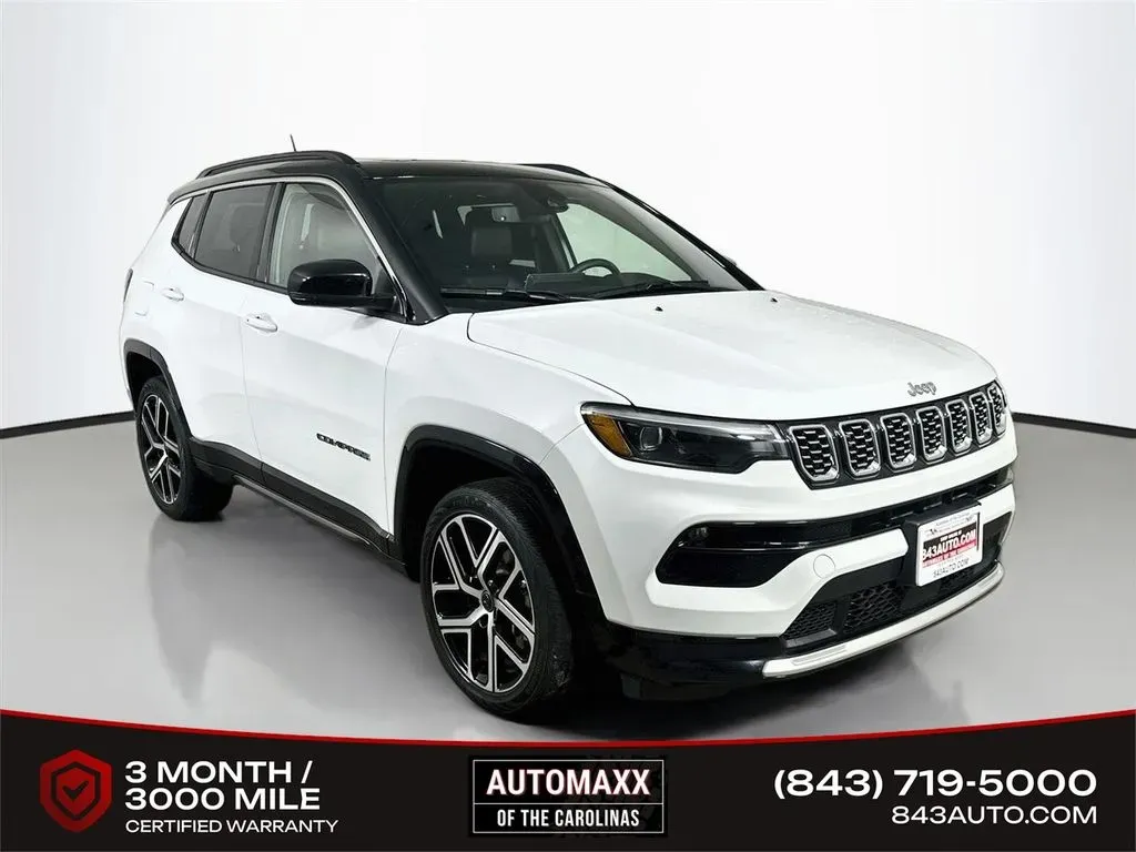White 2025 Jeep Compass Limited for sale in Summerville, SC