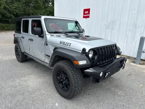 Silver 2022 Jeep Wrangler Unlimited Willys for sale in Summerville, SC
