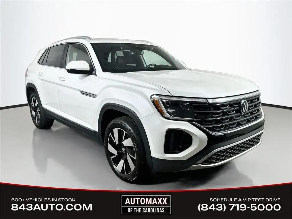 White 2025 Volkswagen Atlas Cross Sport 2.0T SEL for sale in Summerville, SC