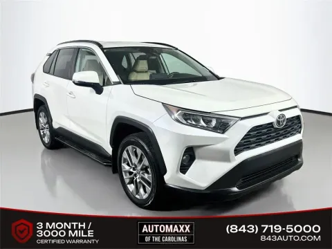 White 2021 Toyota RAV4 XLE Premium for sale in Summerville, SC